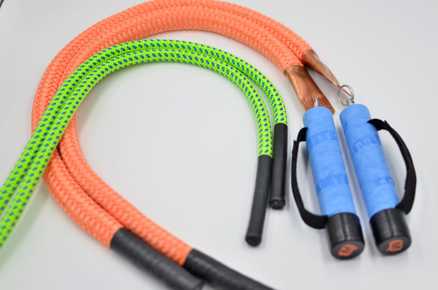 Split Ropes® Adaptive Jump Ropes Combo with Grip Assist CALF and BULL