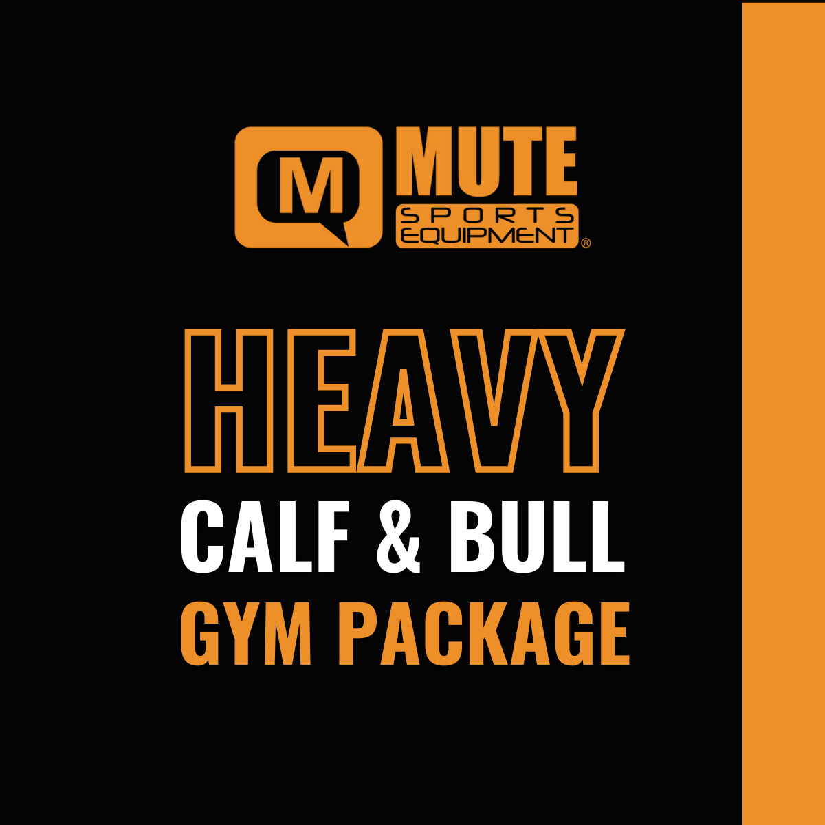 Mute Sports Equipment 10 Heavy Jump Ropes Gym Package 5 CALF and 5 BULL ...